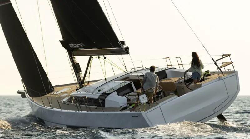 oceanvolt electric motors will be offered on all Elan yachts, including this G6 model seen sailing in full wind