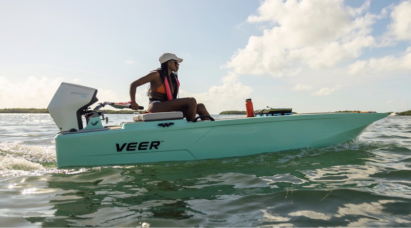 Veer fishing boat with Avator electric outboard