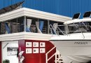 Boathouse charges your e-boat using solar/wind