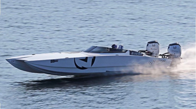 Electric boat speed record was set by this Hellkats catamaran in 2021